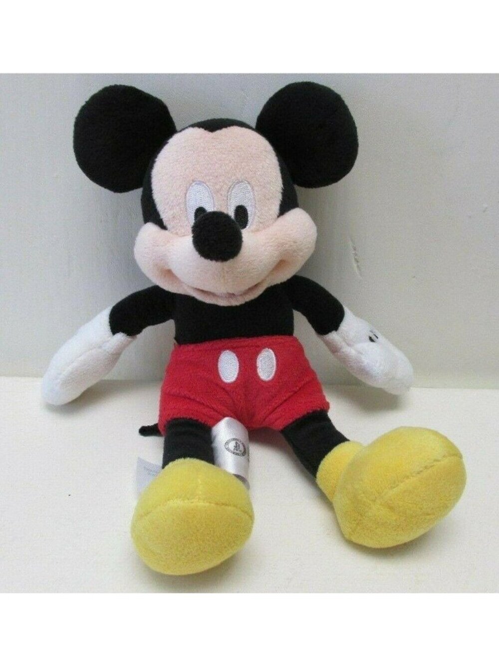 Disney Store Authentic Mickey Mouse Plush 9" Stuffed Animal Toy Red Shorts